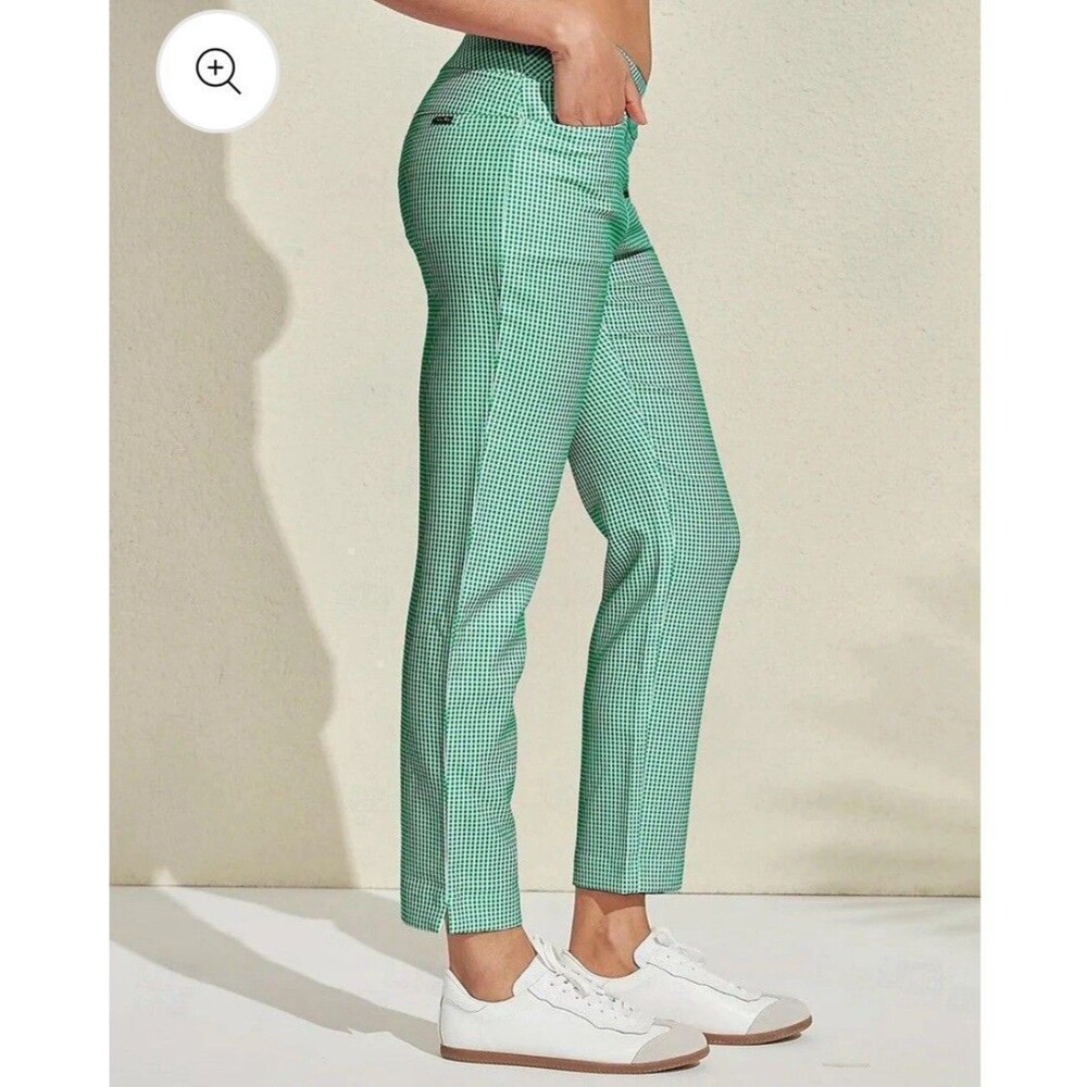 Acegolfs Eagle Performance Stretch Ankle Pants Sz M Green Golf Ace UPF 50 Sporty
